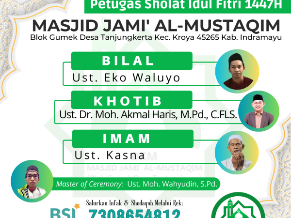 SHOLAT IDUL FITRI 1 SYAWWAL 1447H